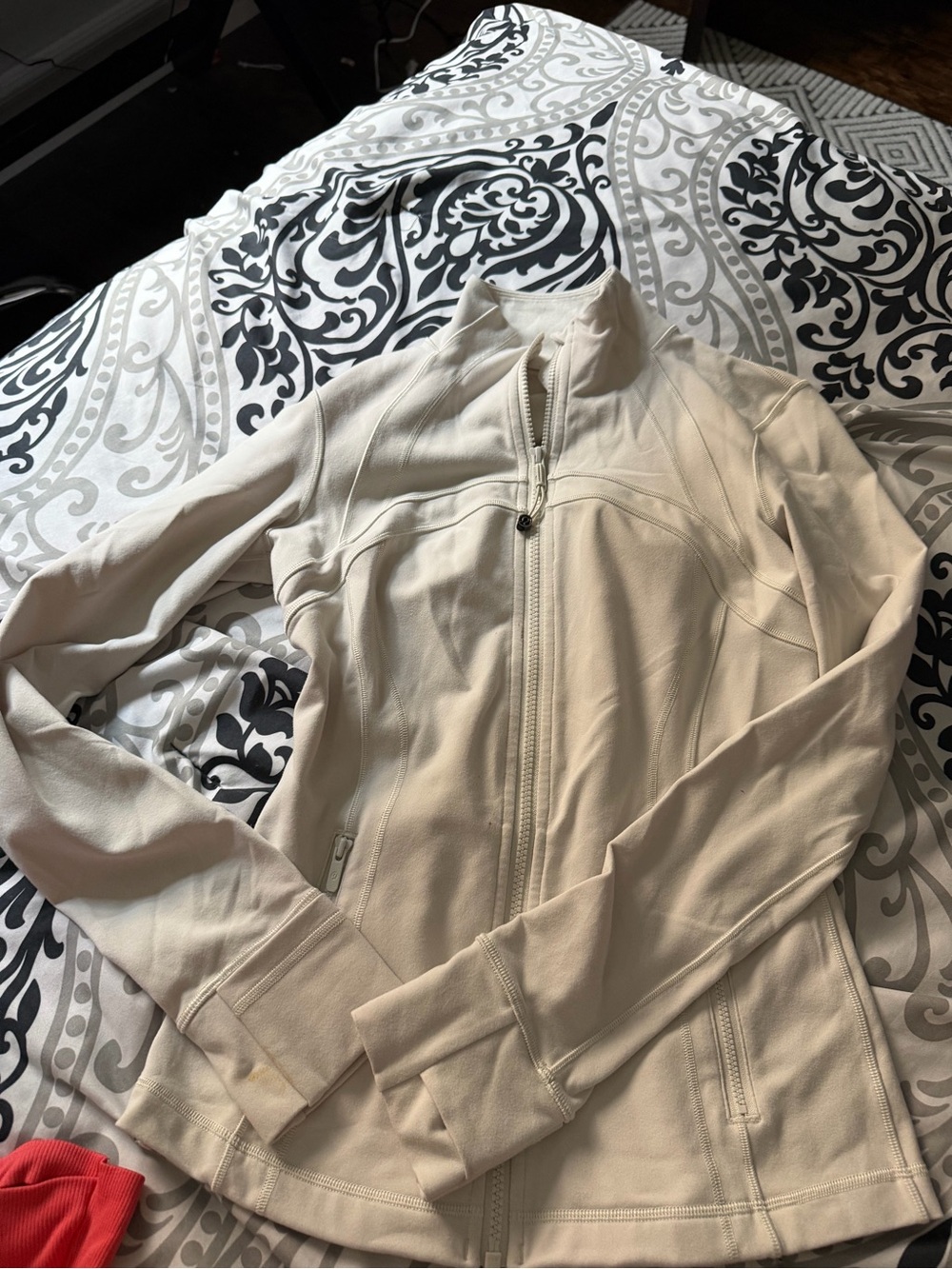 lululemon athletica Cream Zip-Up Jacket